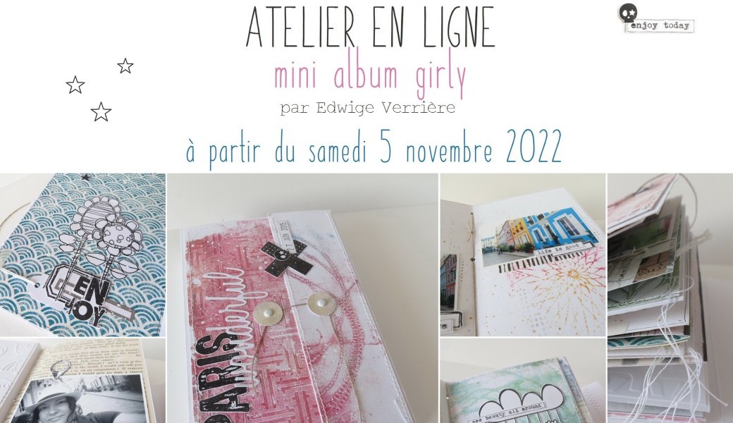 Atelier en ligne Mini-album Girly