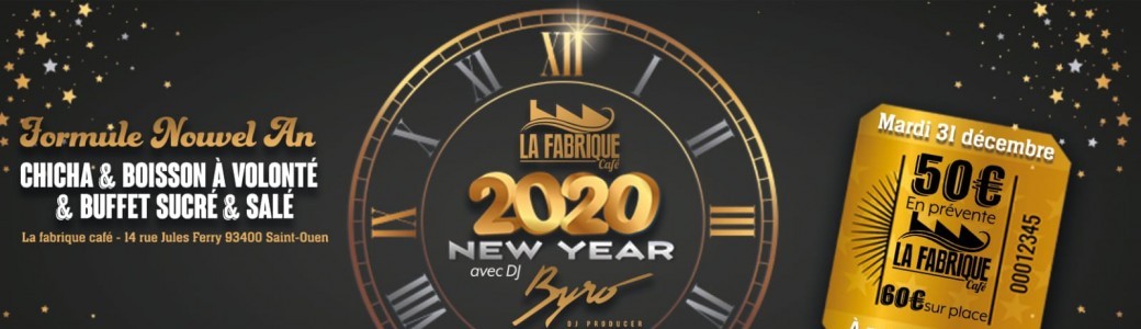 Nouvel an 2020 à la Fabrique Café