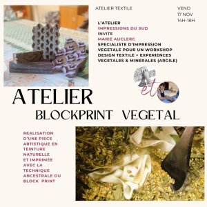 Tickets ATELIER blockprint v g tal textile Billetweb