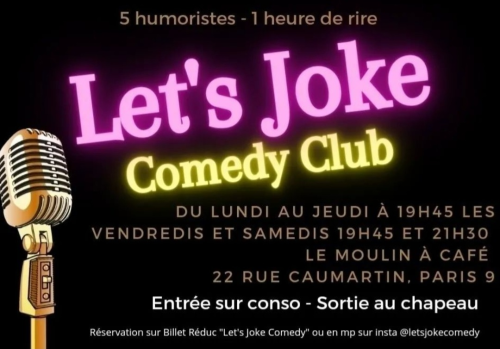 Tickets : LET'S JOKE COMEDY CLUB - Billetweb