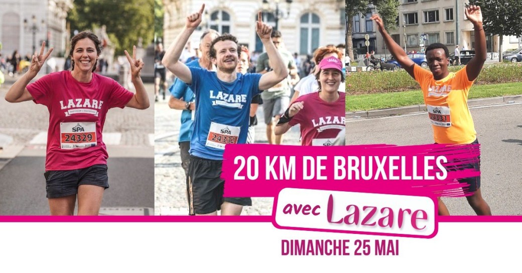 20 km de Bruxelles, viens courir avec Lazare 