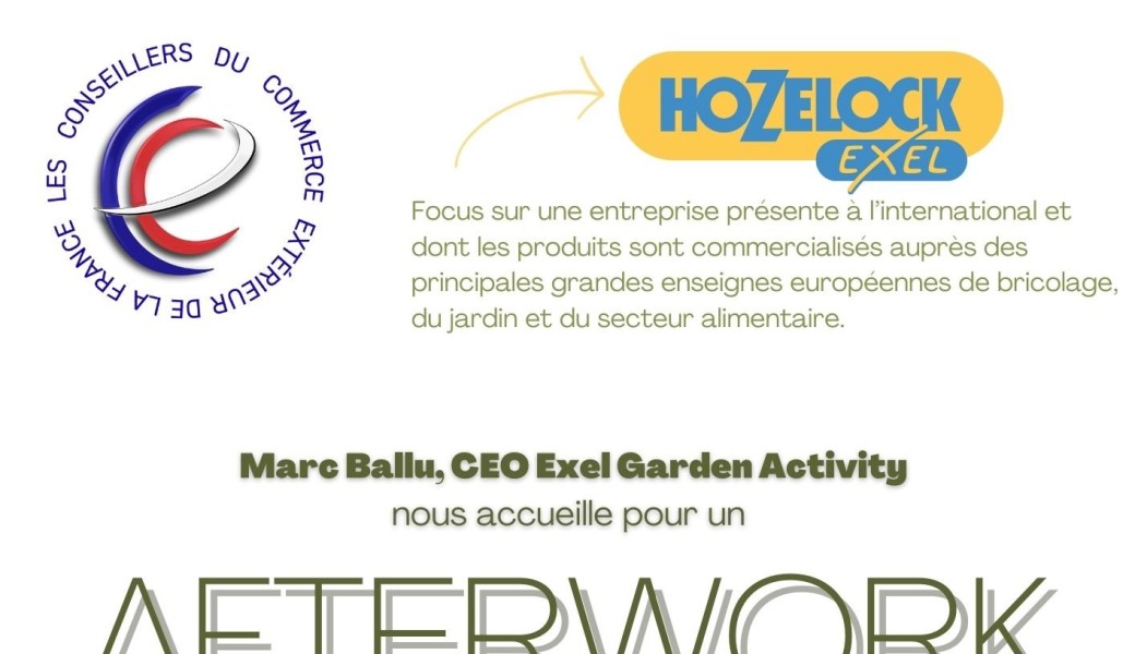 AFTERWORK DES CCE  CHEZ HOZELOCK 27 NOVEMBRE 17H30