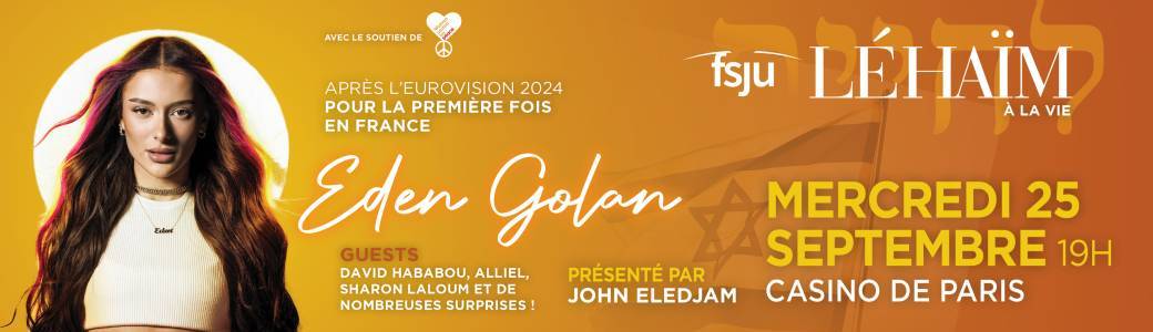 Concert à la vie Eden Golan PARIS