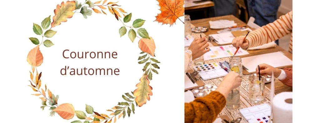 Atelier Aquarelle Couronne d'automne