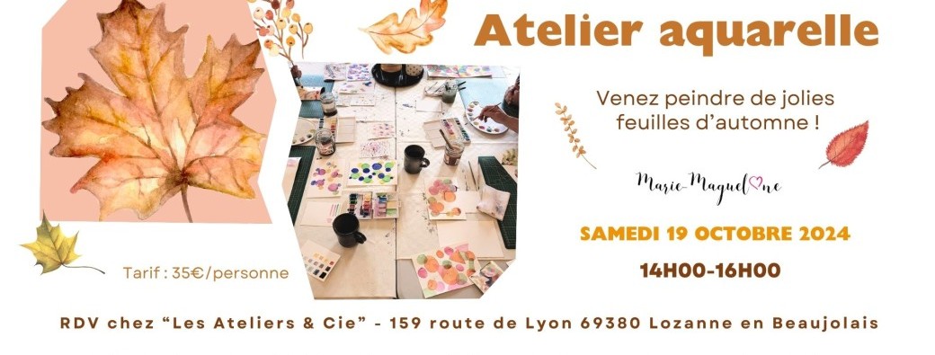 Atelier Aquarelle Feuilles d'automne