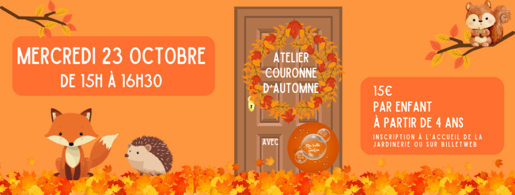 Atelier couronne d'automne