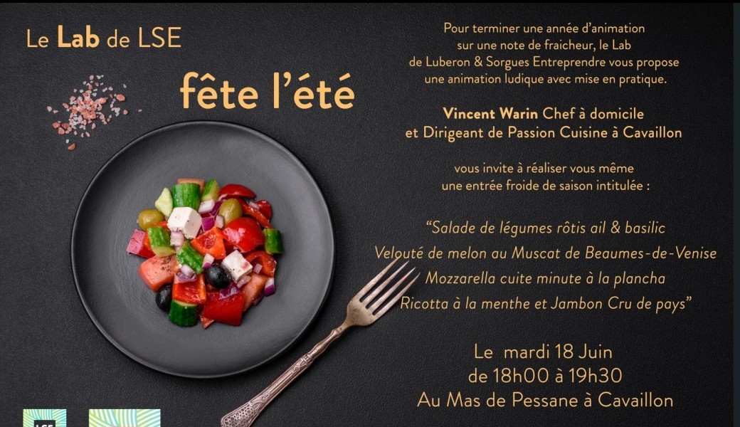 Atelier Cuisine d'été Le Lab de LSE