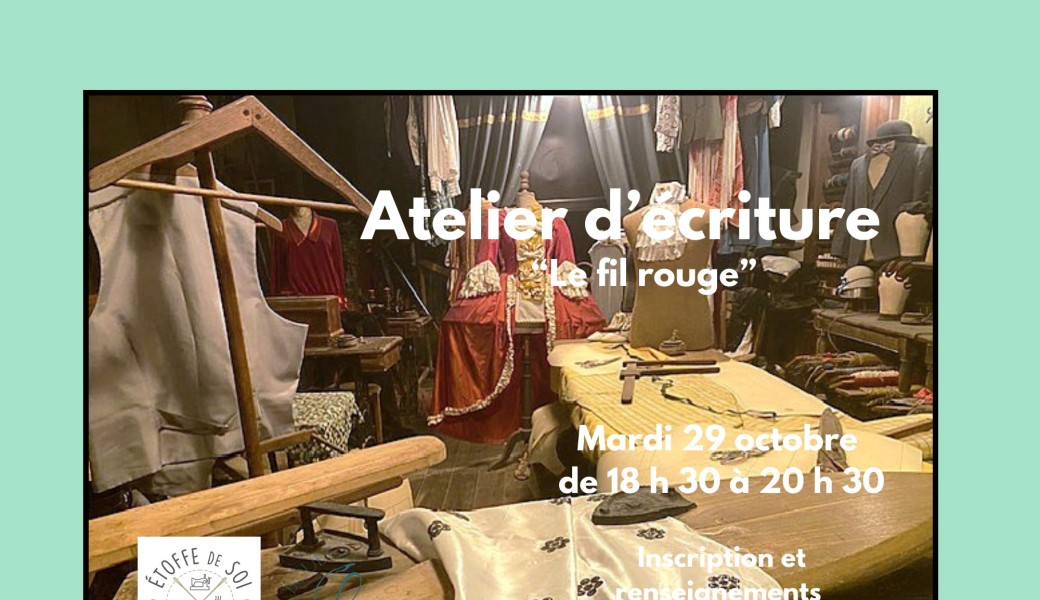 Atelier d'écriture créatif - bar à couture