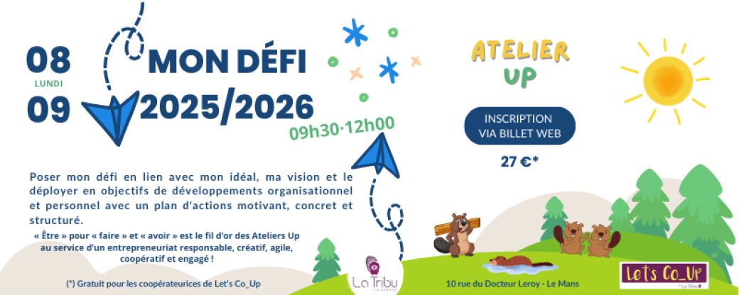 ATELIER UP - Mon défi 2025-2026