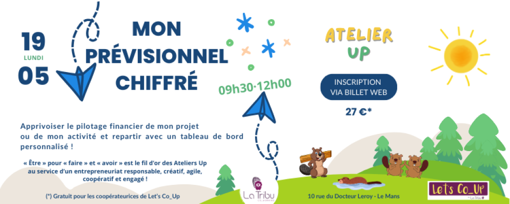 ATELIER UP - Prévisionnel chiffré