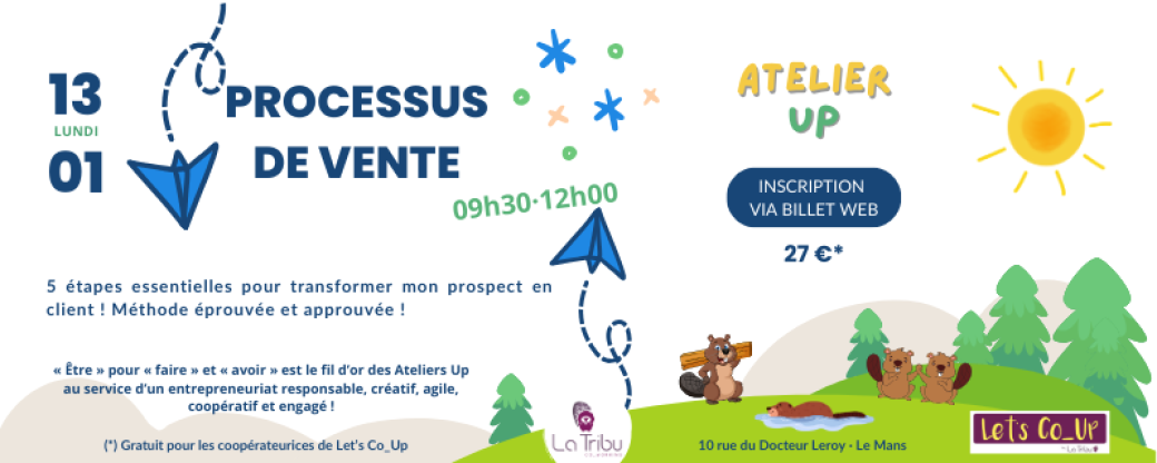 ATELIER UP - Processus de vente