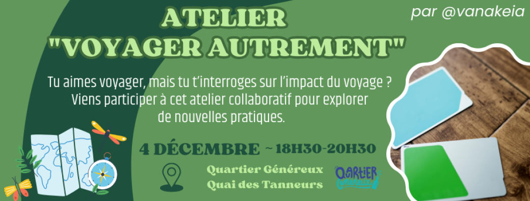 Atelier "voyager autrement" 