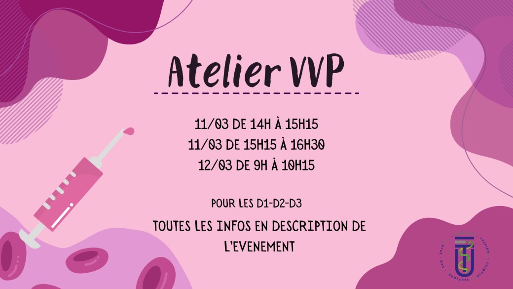 Tickets : Atelier Vvp - Billetweb