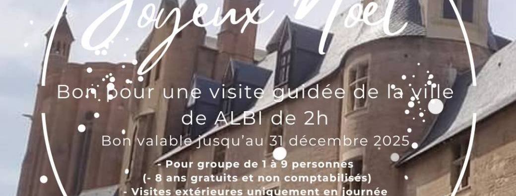 BON CADEAU NOEL - VISITE ALBI 2H