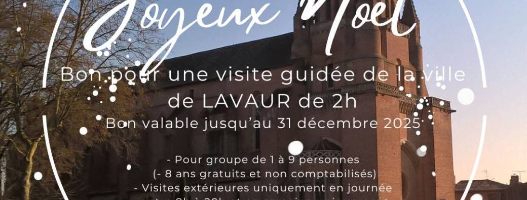 BON CADEAU NOEL - VISITE LAVAUR 2H