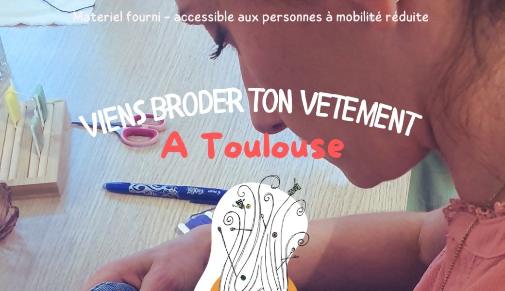 Tickets : 26 octobre à 10h00 - Broderie sur vêtements (35 euros) thumbnail