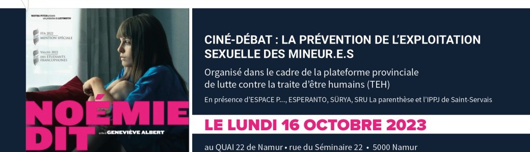 Ciné-débat à l'occasion de la journée européenne de lutte contre la Traite des Êtres Humains (TEH)