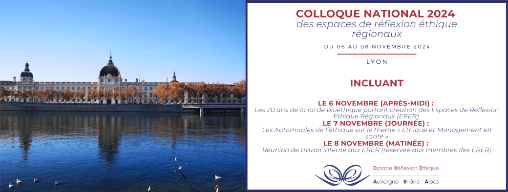 Colloque National des Espaces de Réflexion Éthique