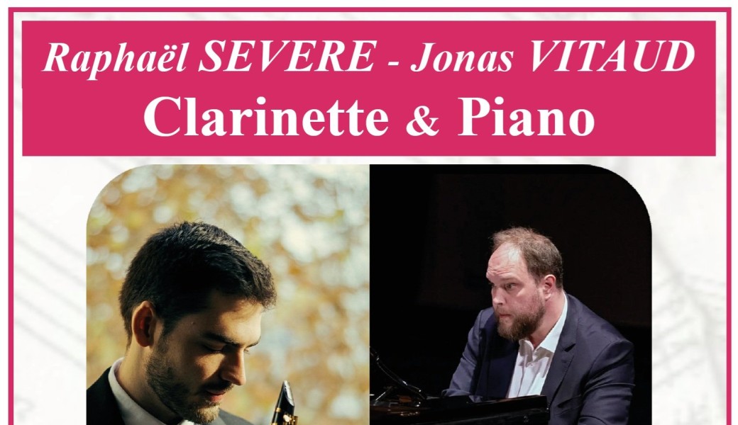 Concert de Noël : Raphaël Sévère Clarinettiste & Jonas Vitaud Pianiste 