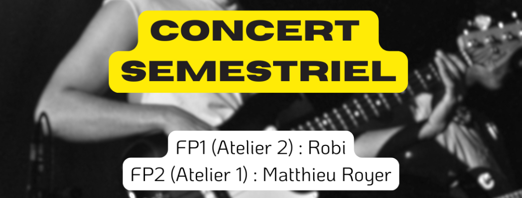 Concert semestriel Formation professionnelle