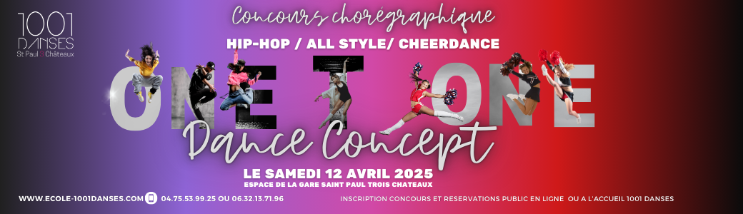 INSCRIPTION DANSEURS Concours One T One dance Concept 2025