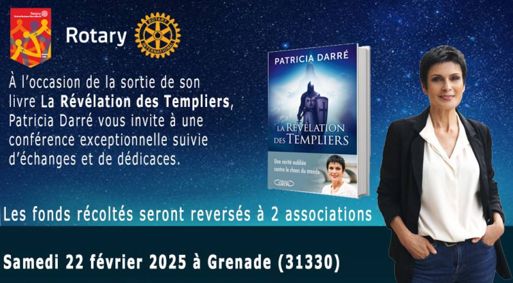 Conférence Patricia Darré  |  Samedi 22 Février 2025 à Grenade (31330)