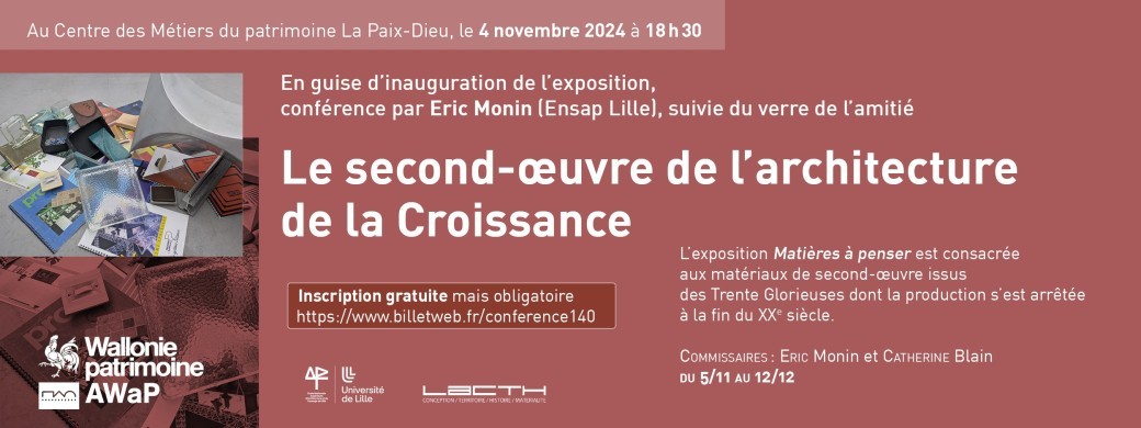 Conférence "Le second-oeuvre de l'architecture de la Croissance" 