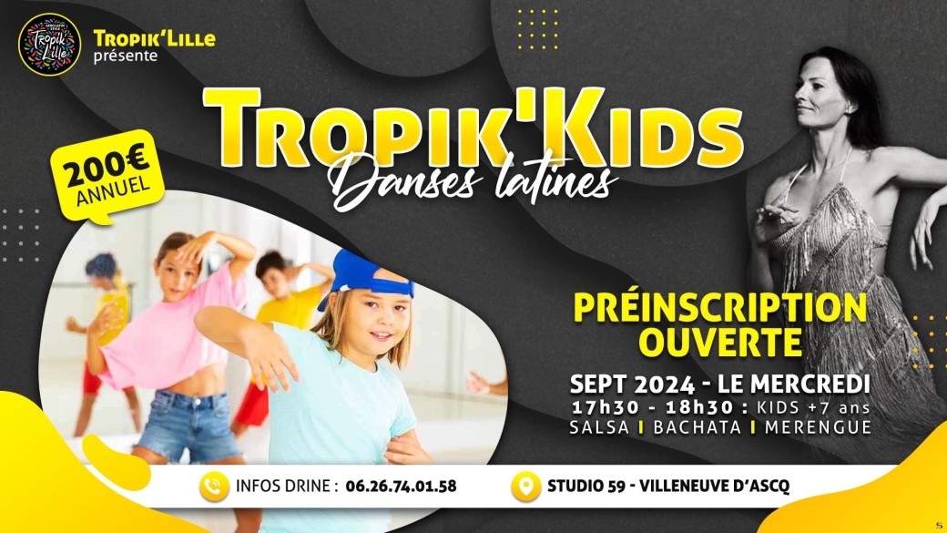 Cours Tropik Kids Danses Latines