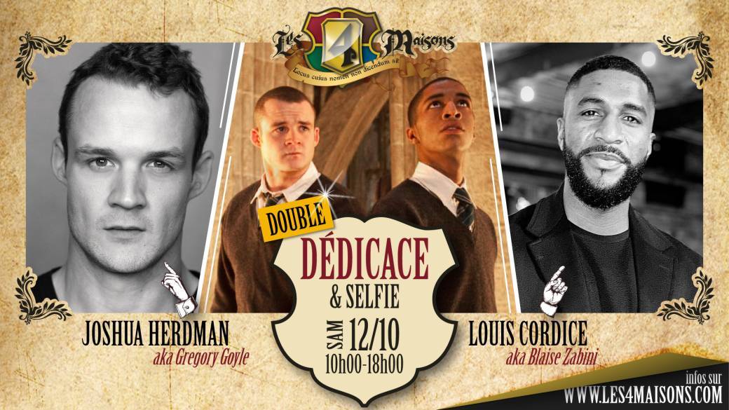 Rencontre simultanée avec les acteurs de Gregory Goyle et Blaise Zabini de Harry Potter à Liège