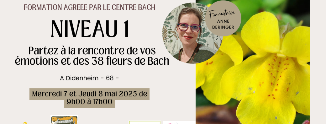 Formation agréée en Fleurs de Bach niveau 1 en présentiel - Didenheim (68)