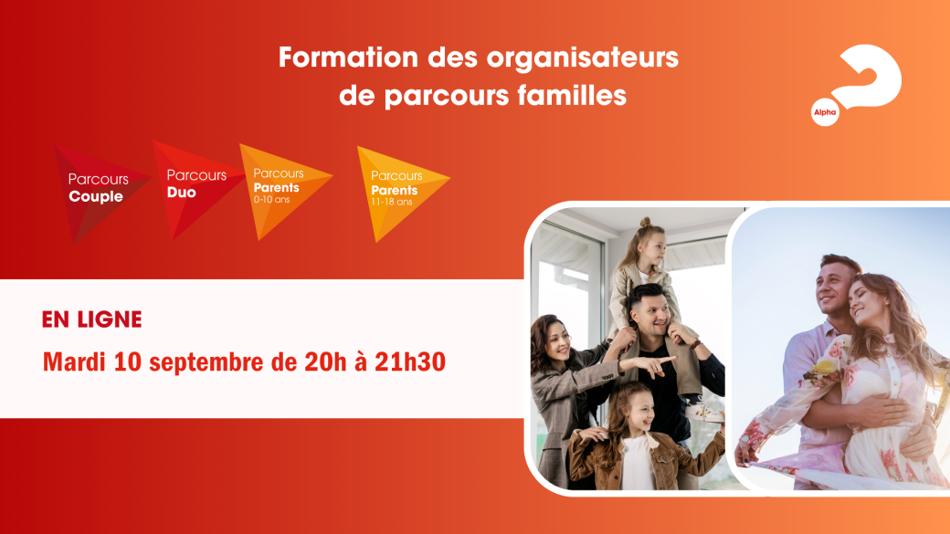 Formation des bénévoles des parcours duo, couple et parents - 10 septembre 2024