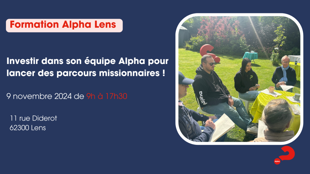 Formation régionale Parcours Alpha à Lens - 9 novembre 2024