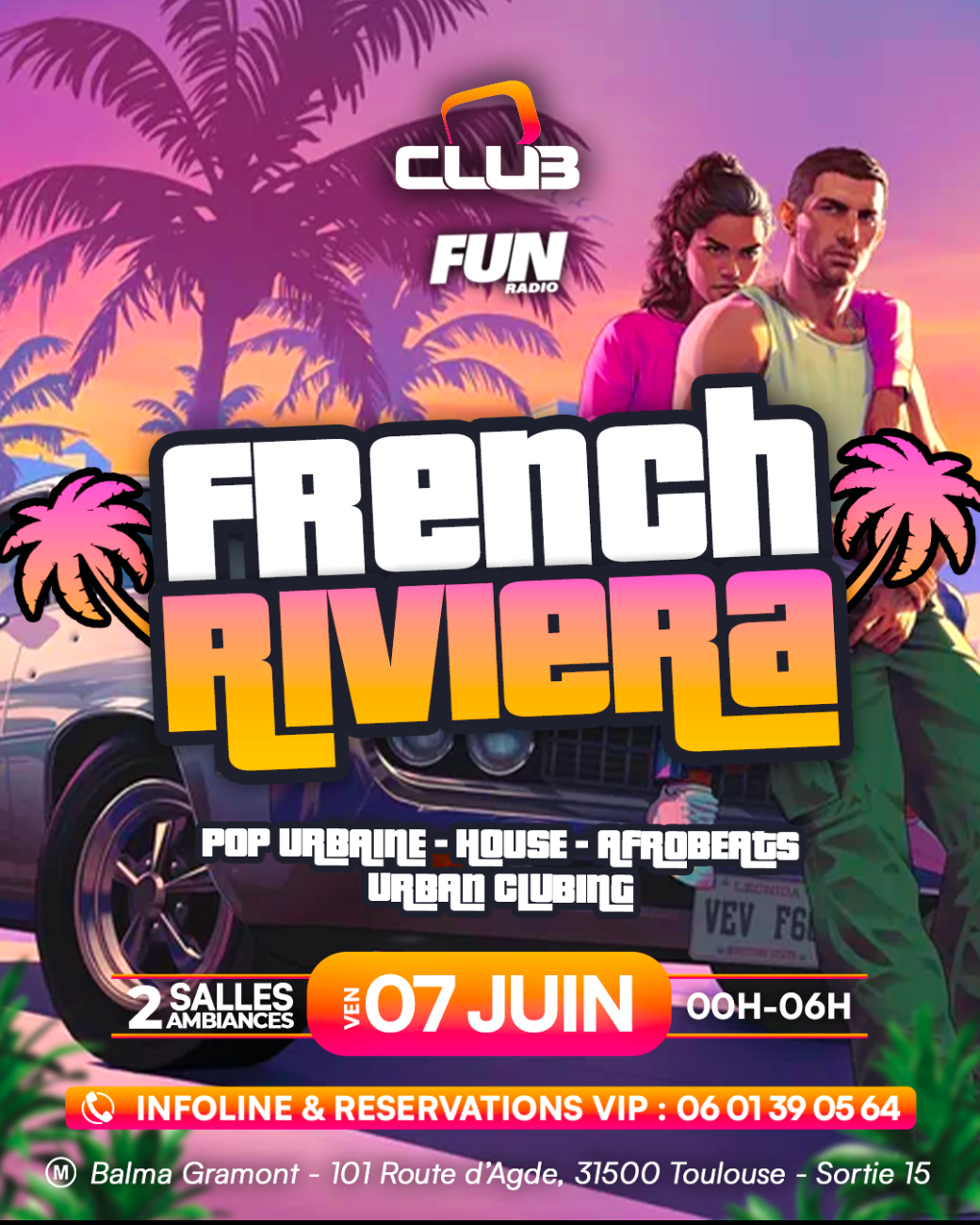 French Riviera - Free Pass 00H-01H 