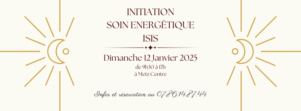 Initiation Soin Energétique Isis