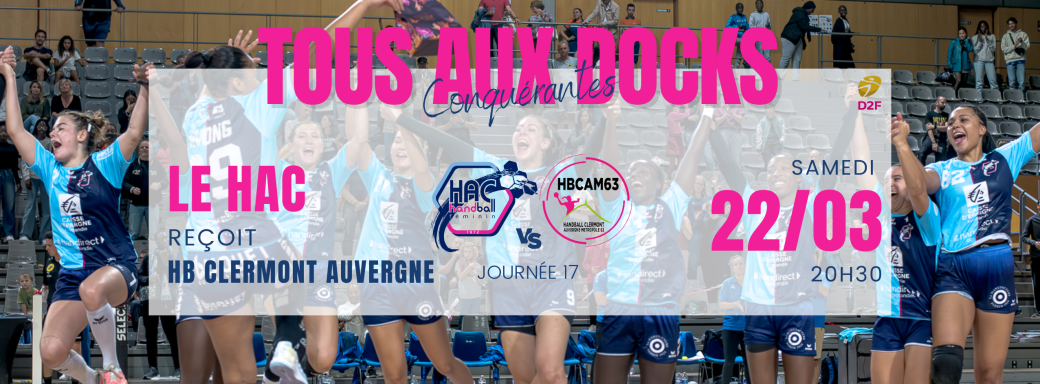 J17 D2F LE HAC HANDBALL RECOIT HANDBALL CLERMONT AUVERGNE