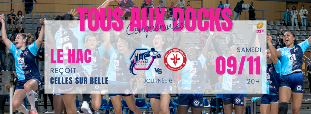 J6 D2F LE HAC HANDBALL RECOIT CELLES SUR BELLE