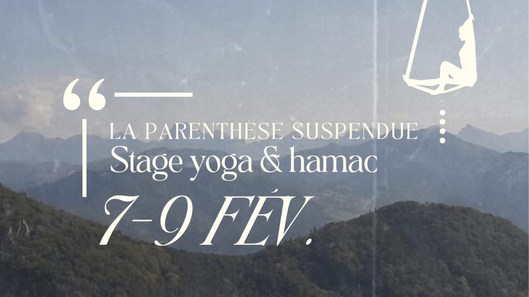 La parenthèse suspendue - stage de yoga & hamac dans la Drôme