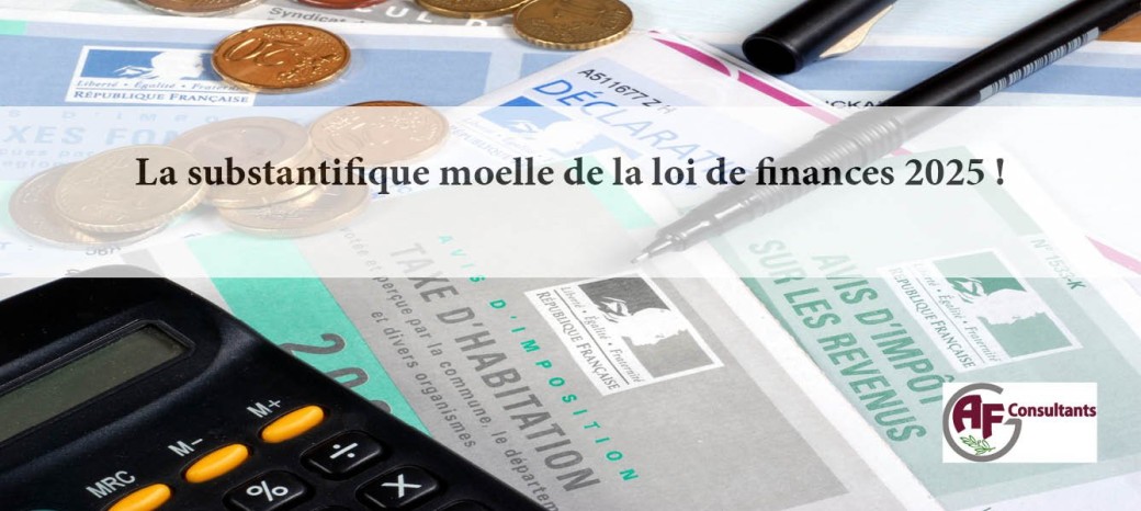 La substantifique moelle de la loi de finances 2025 ! 