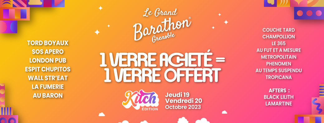 Tickets : Le Grand Barathon Grenoble - Kitch 2023 - Billetweb