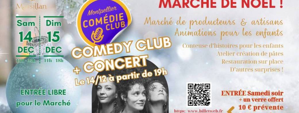 Marché de Noël - Comedy Club + Les Steadies en concert