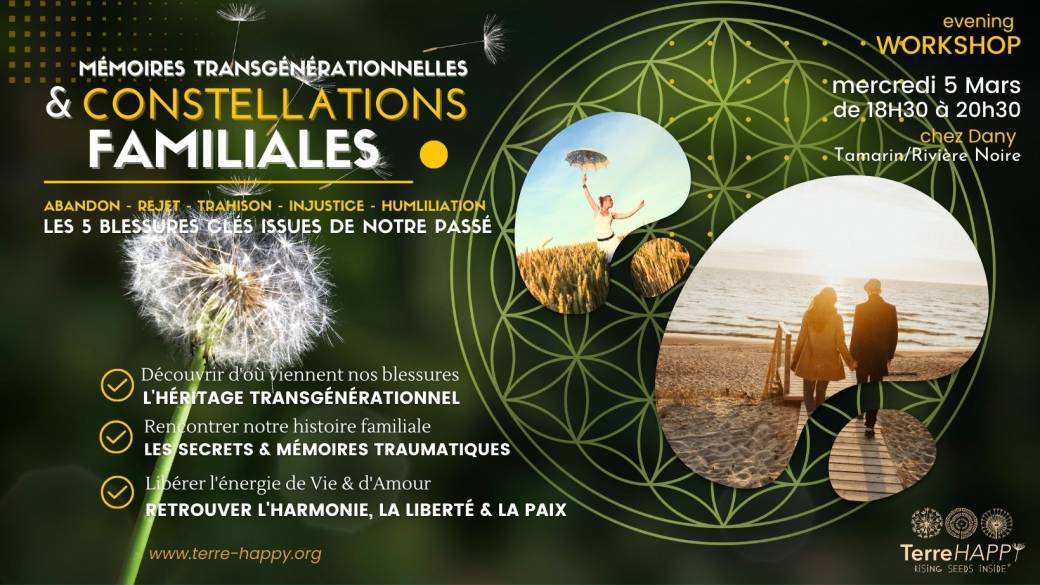 Masterclass & Workshop Constellations Familiales & mémoires transgénérationnelles