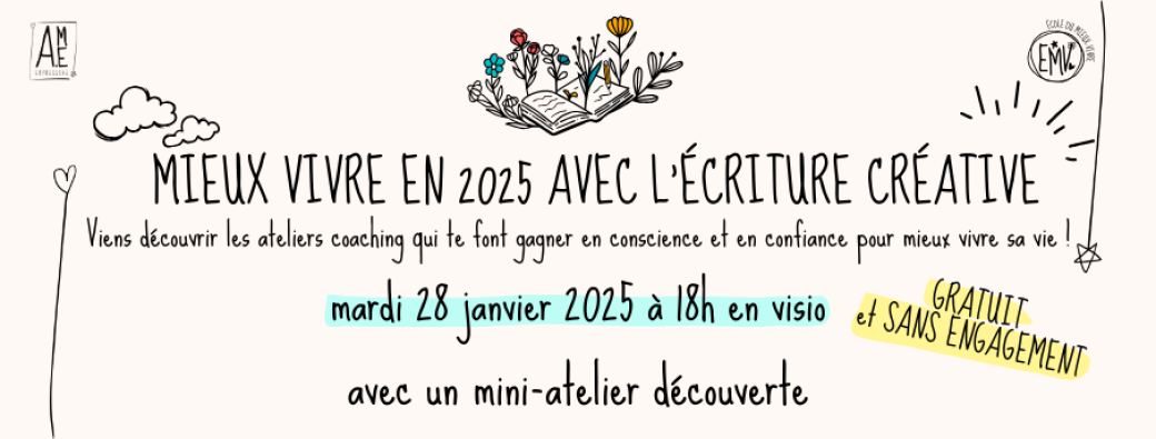 Mieux vivre en 2025 avec l’écriture créative