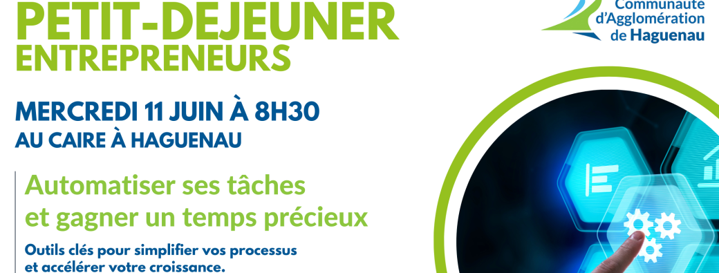 Petit-déjeuner Entrepreneurs : Automatiser ses tâches et gagner un temps précieux