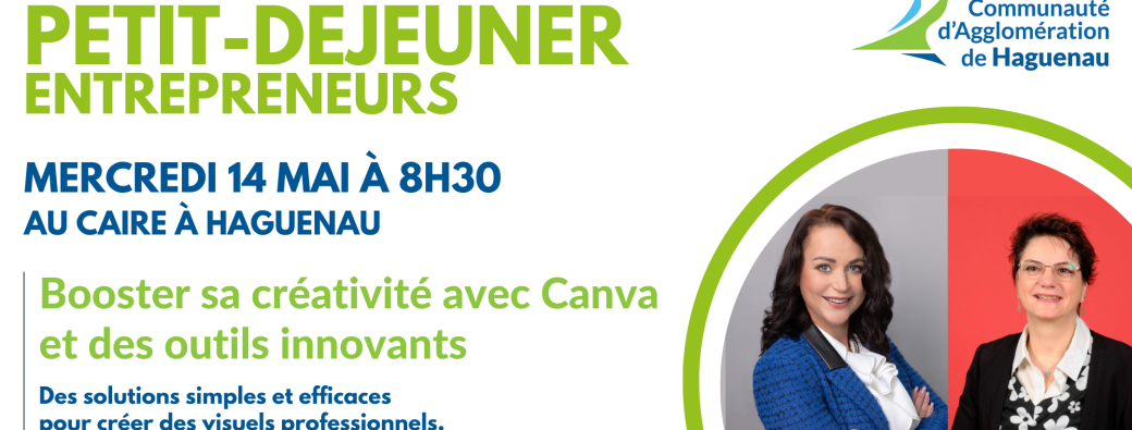 Petit-déjeuner Entrepreneurs : Booster sa créativité avec Canva et des outils innovants