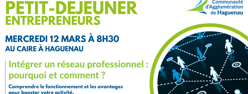 Petit-déjeuner Entrepreneurs : Intégrer un réseau professionnel : pourquoi et comment ?