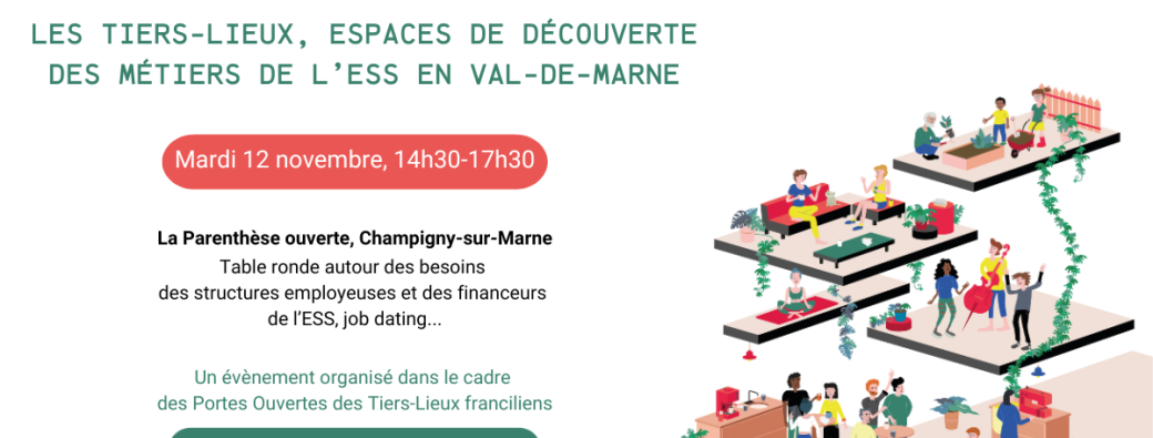 Les Tiers-Lieux, espaces de découverte des métiers de l'ESS - Table ronde et job-dating