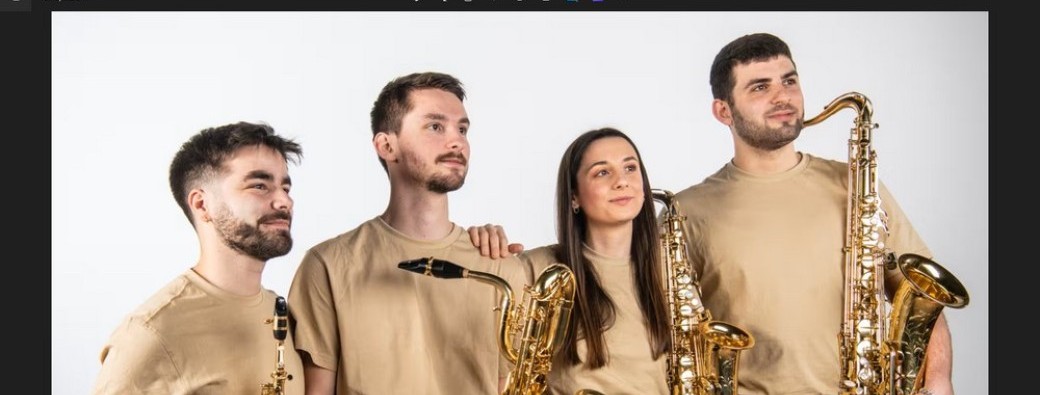 Quatuor de saxos avec V. Arrayet