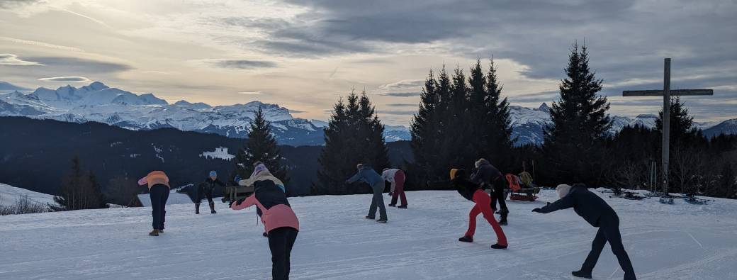 Snowshoe & Yoga