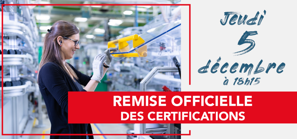 Remise Officielle des Certifications de Branche