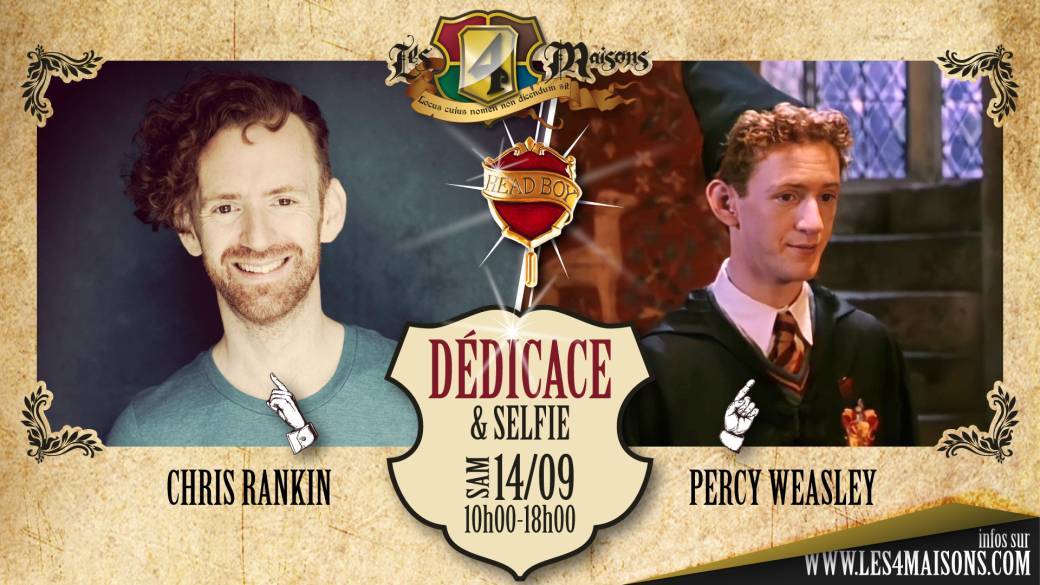 Rencontre avec Chris Rankin aka Percy Weasley de Harry Potter à Liège